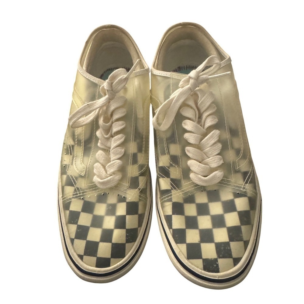 Vans Translucent Checkerboard Shoes Sz 10W 8.5M New No Insoles Rare Style
